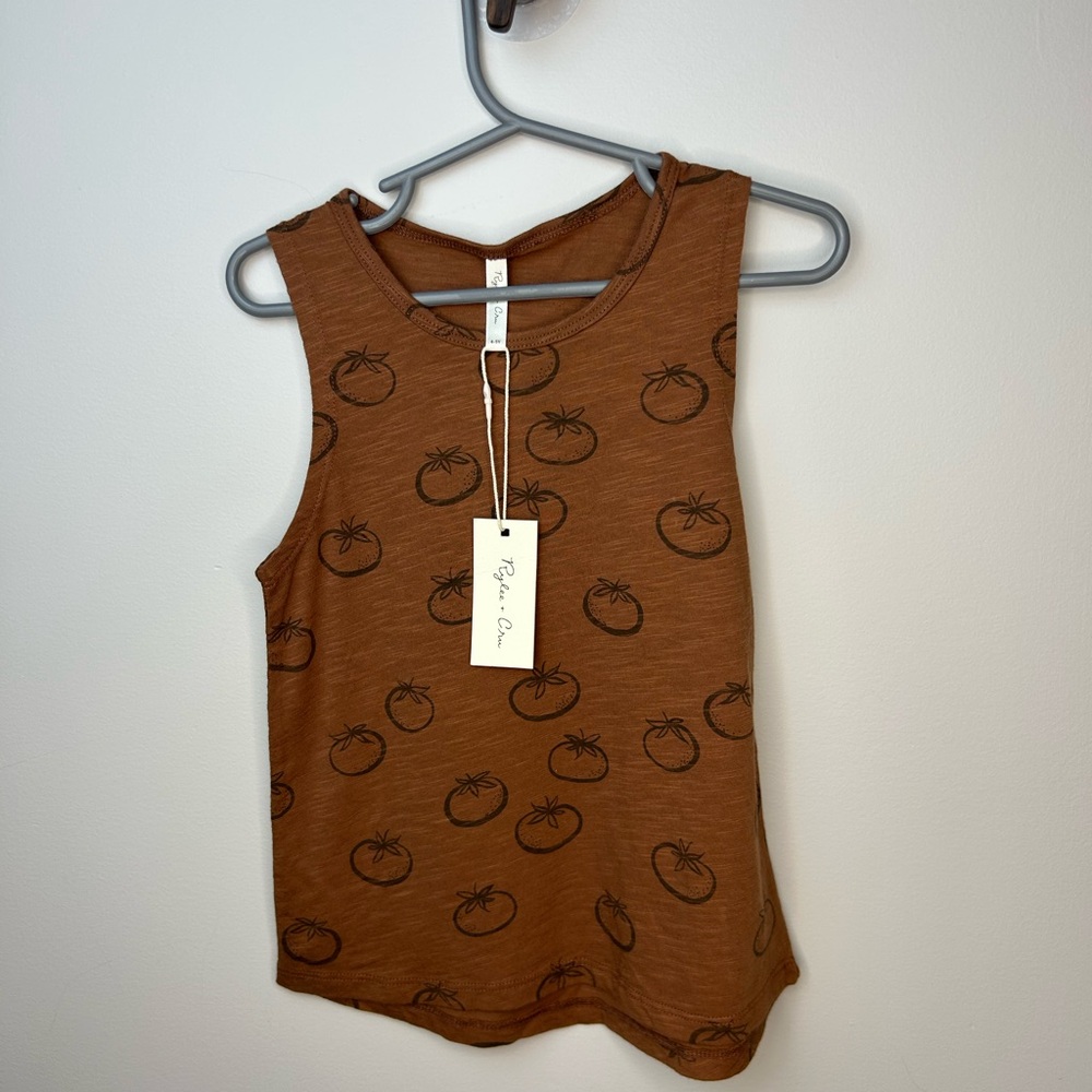 Rylee + Cru Tank Top with Tomato Print